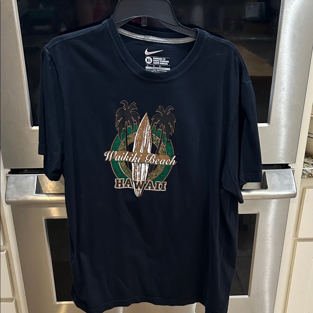 Nike Black Waikiki Beach Hawaii Tee